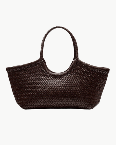 NANTUCKET BASKET BIG IN DARK BROWN