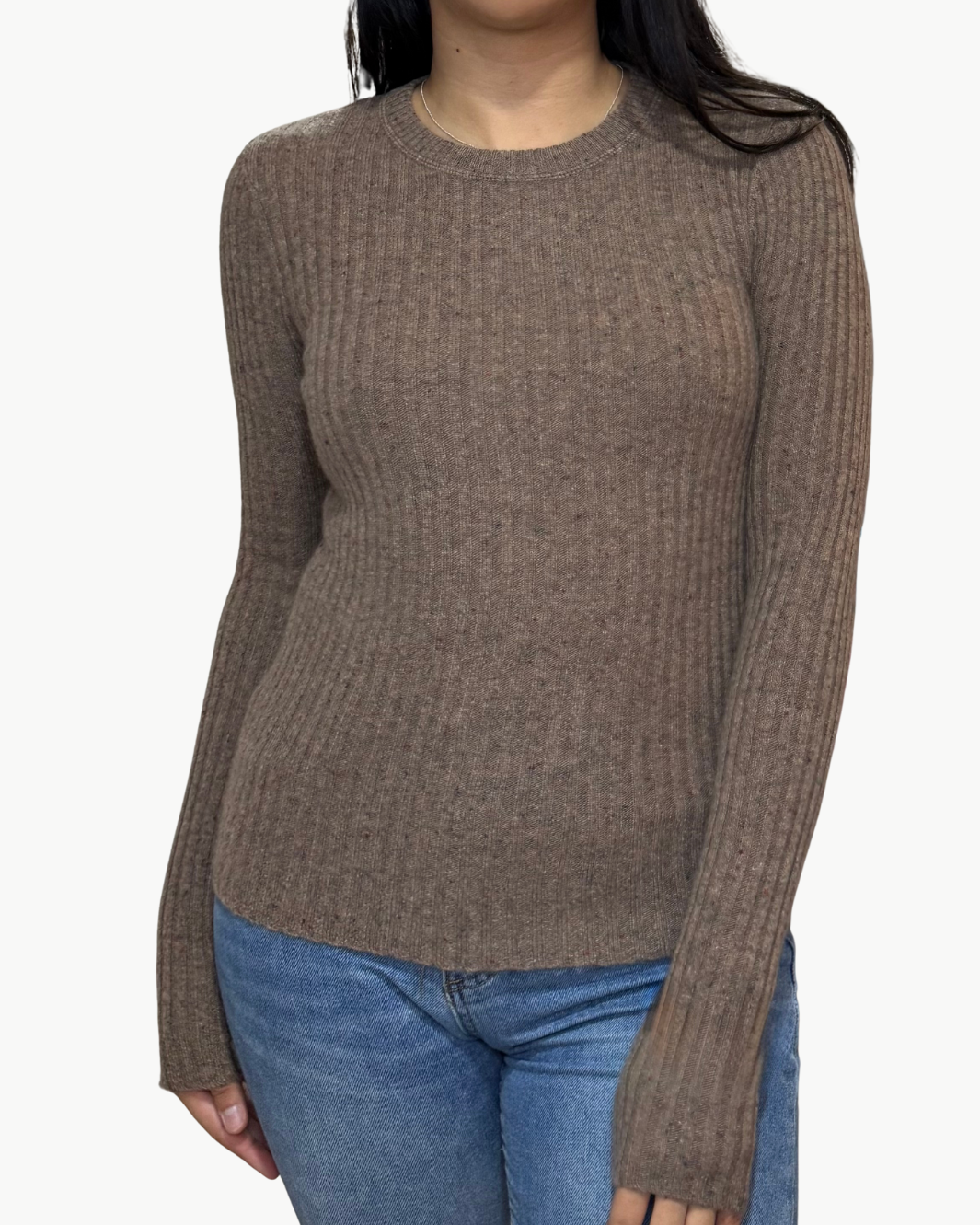 Autumn Cashmere RIB CREW at Romi Boutique