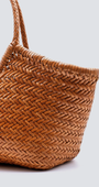 Dragon Diffusion NANTUCKET BASKET BIG IN TAN at Romi Boutique