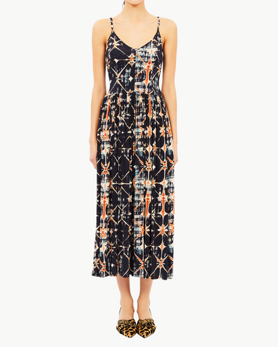 IDALIA FITTED MIDI DRESS IN PHOENIX