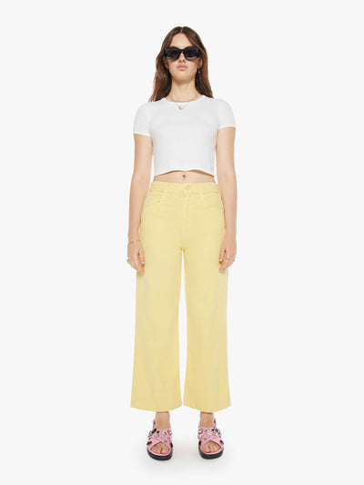 THE MAVEN WIDE HEM ANKLE IN CHALK IT UP SUNSHINE