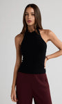 W.Cashmere Rosalie Halter Top at Romi Boutique
