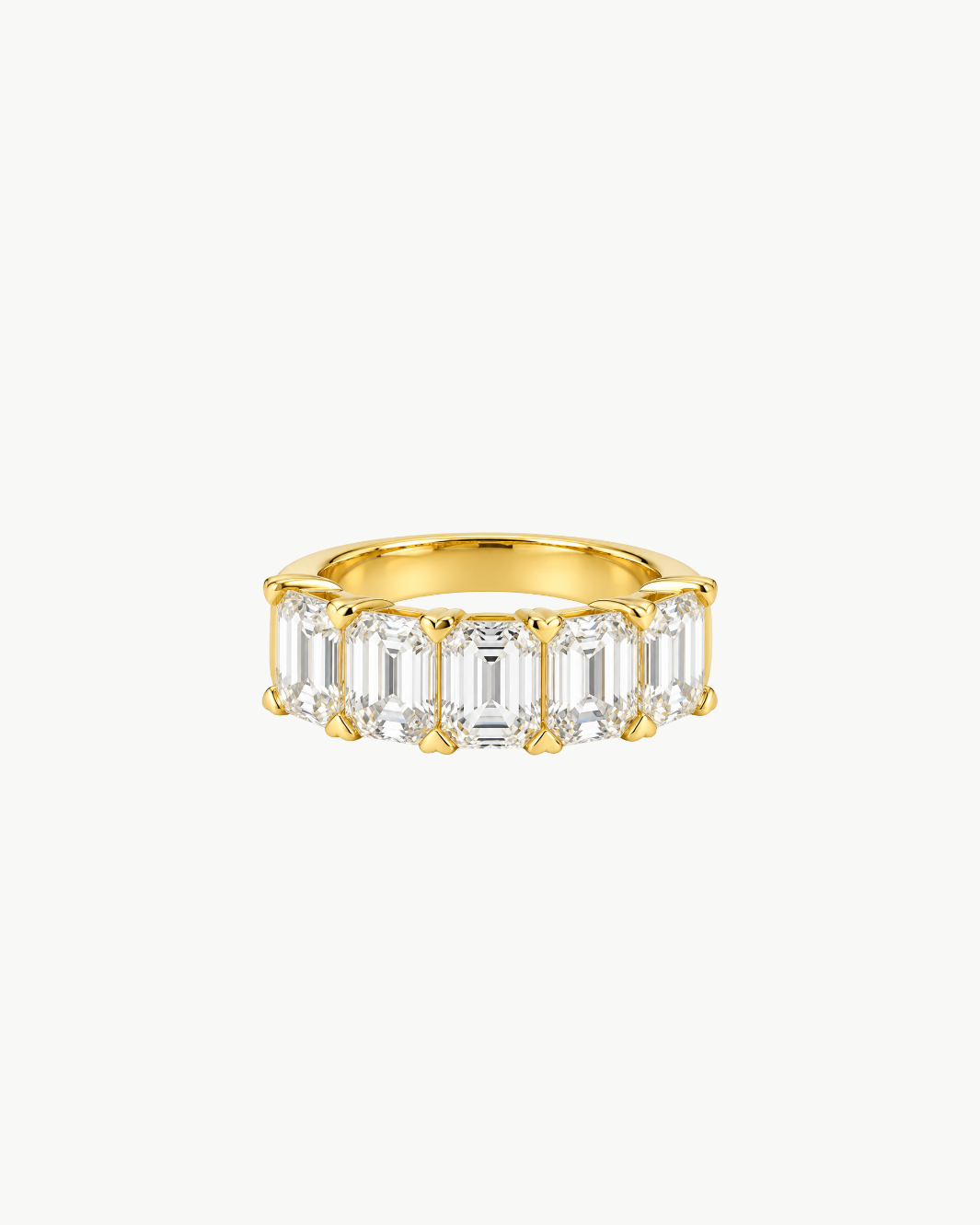 Five-Stone Emerald Diamond Ring