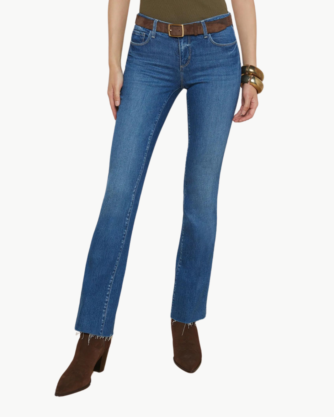 L'Agence SNEEKI LOW-RISE STRAIGHT-LEG JEAN at Romi Boutique