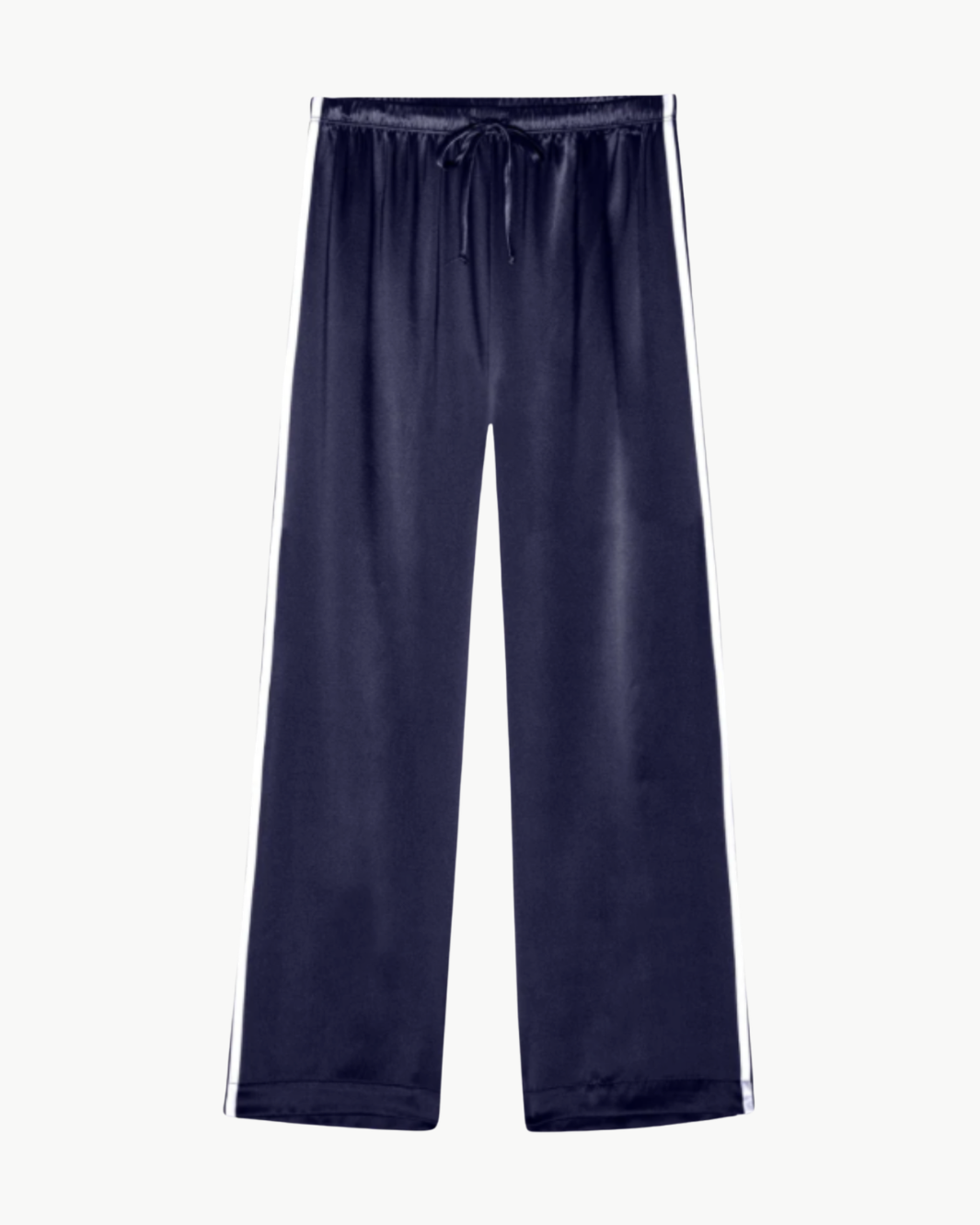 DONNI. THE SILK STRIPE CROP PANT at Romi Boutique