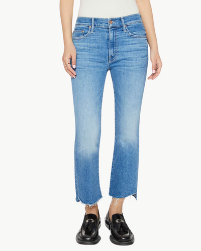 LIL INSIDER CROP STEP FRAY IN OUT OF THE BLUE