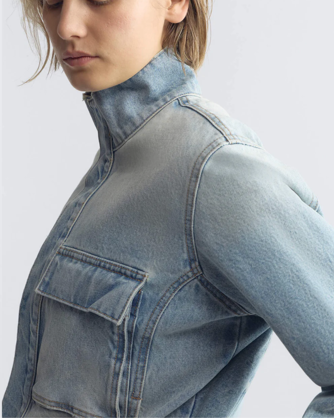 Nili Lotan MARILOU DENIM JACKET at Romi Boutique