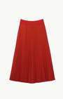 SATIN VALENTINES SKIRT IN RED - Romi Boutique