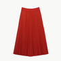 SATIN VALENTINES SKIRT IN RED - Romi Boutique