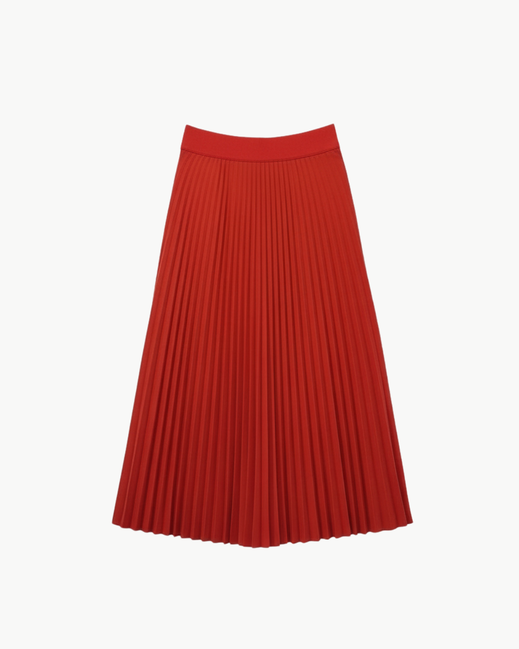 SATIN VALENTINES SKIRT IN RED - Romi Boutique