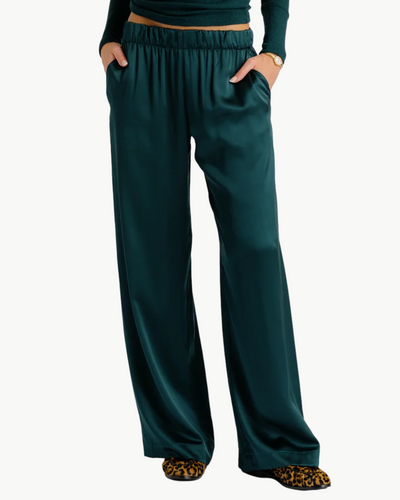 BRYNN WIDE LEG SILK PANT IN SACRAMENTO
