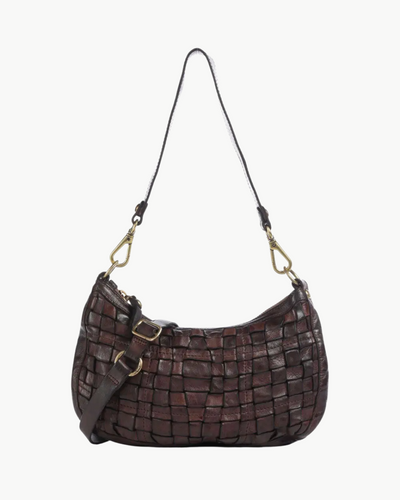 MARZIA SHOULDER BAG IN DARK BROWN - Romi Boutique