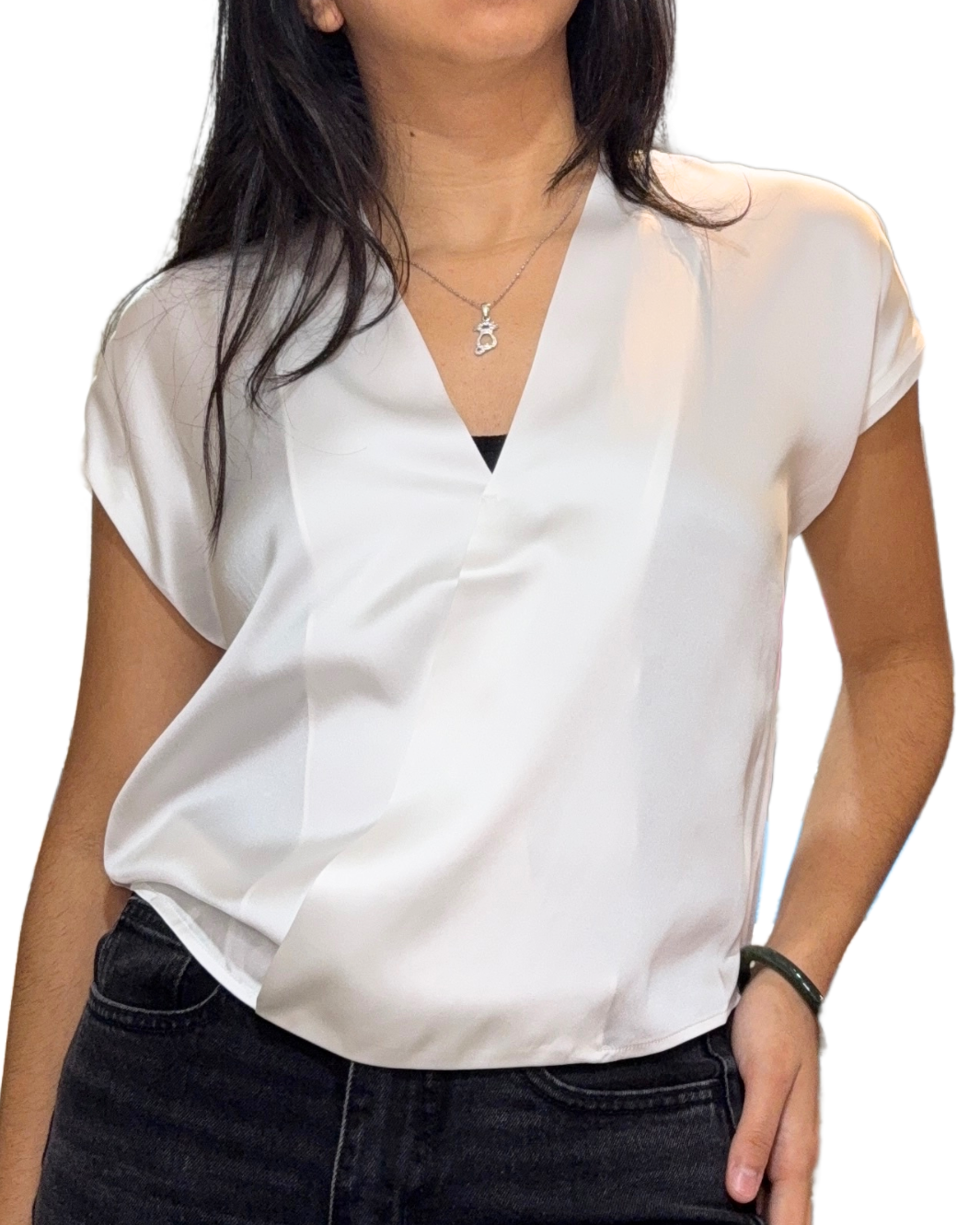 Go Silk Go Wrapper's Delight Top at Romi Boutique