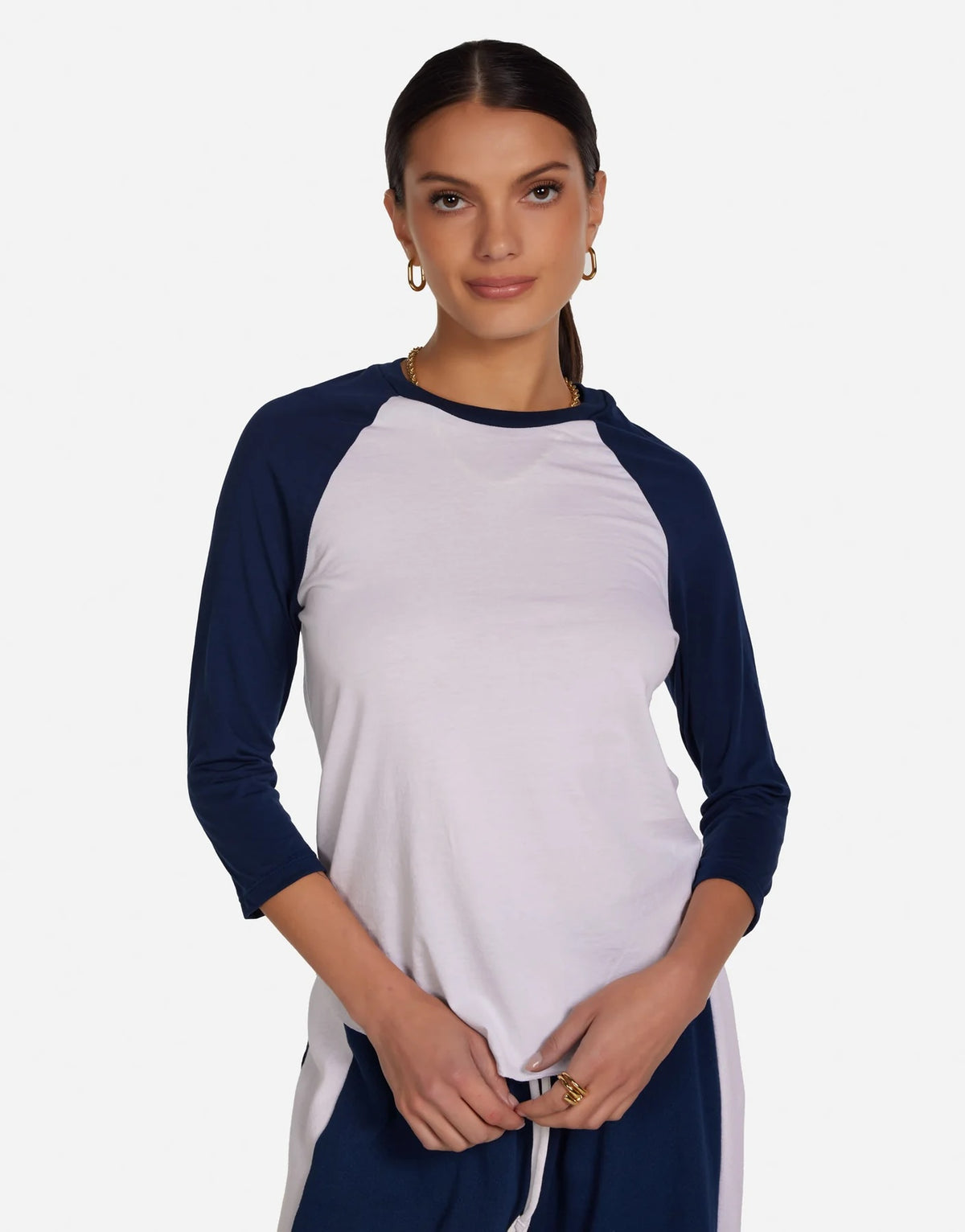 Michael Lauren Katya Raglan Tee at Romi Boutique