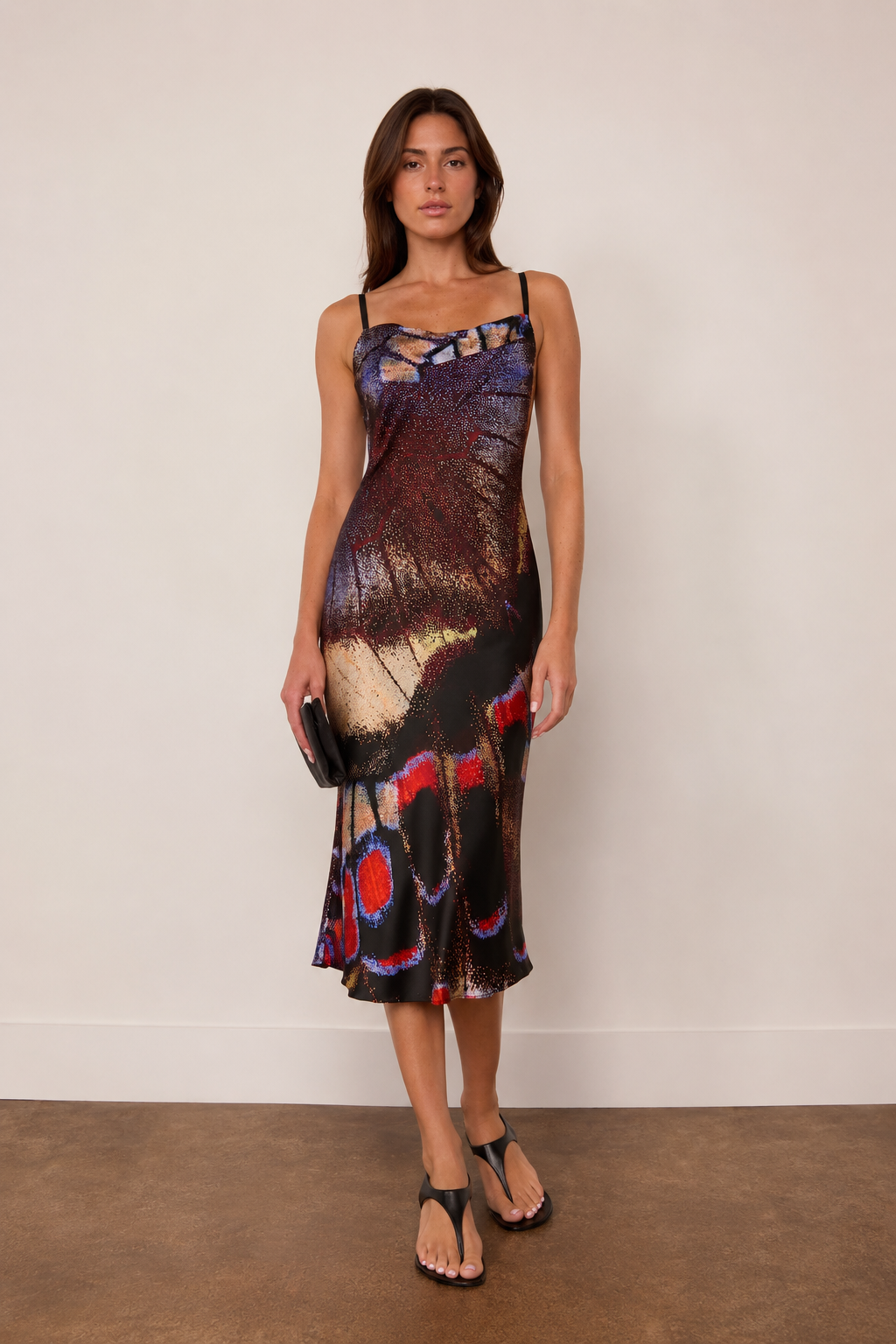 Evangeline Silk Midi Dress