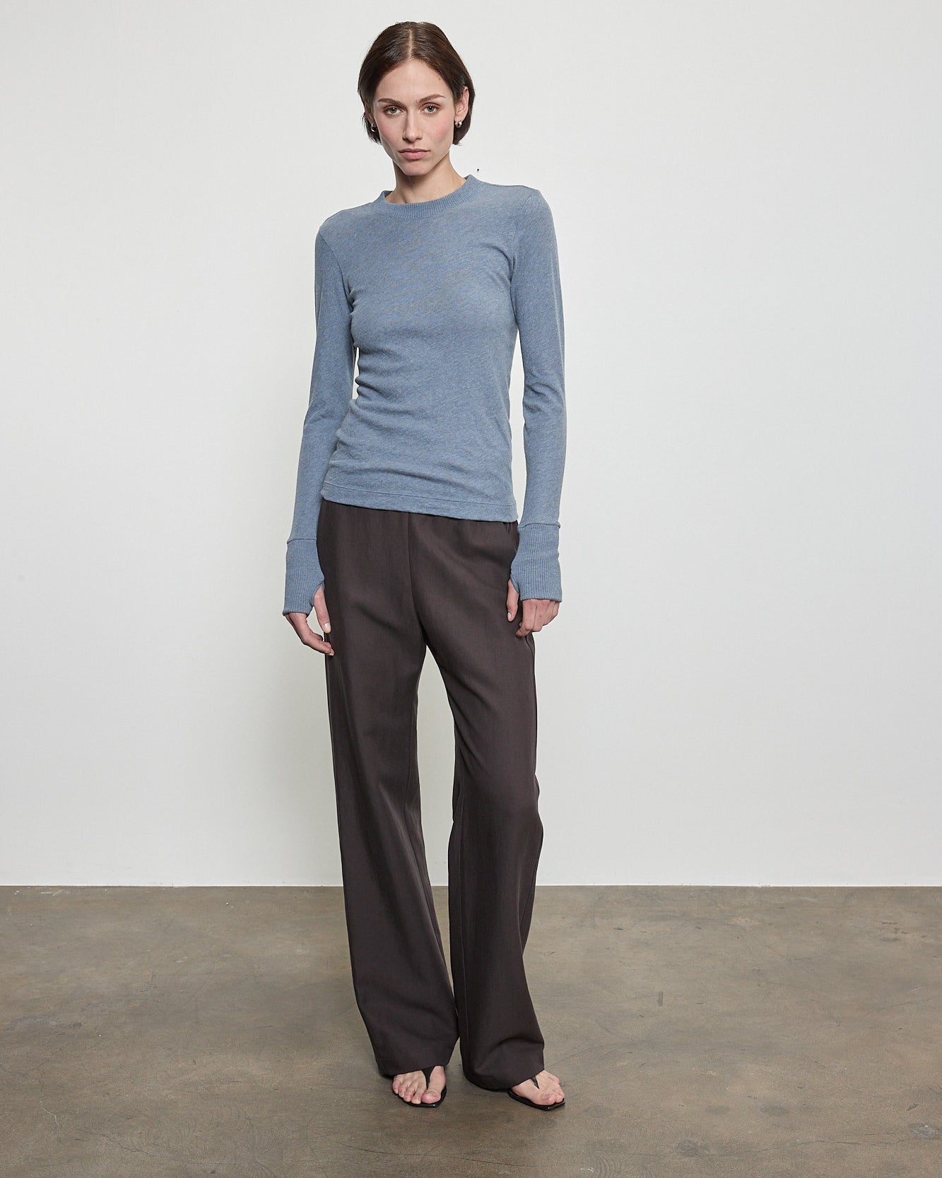 Cashmere Easy Cuffed Crew