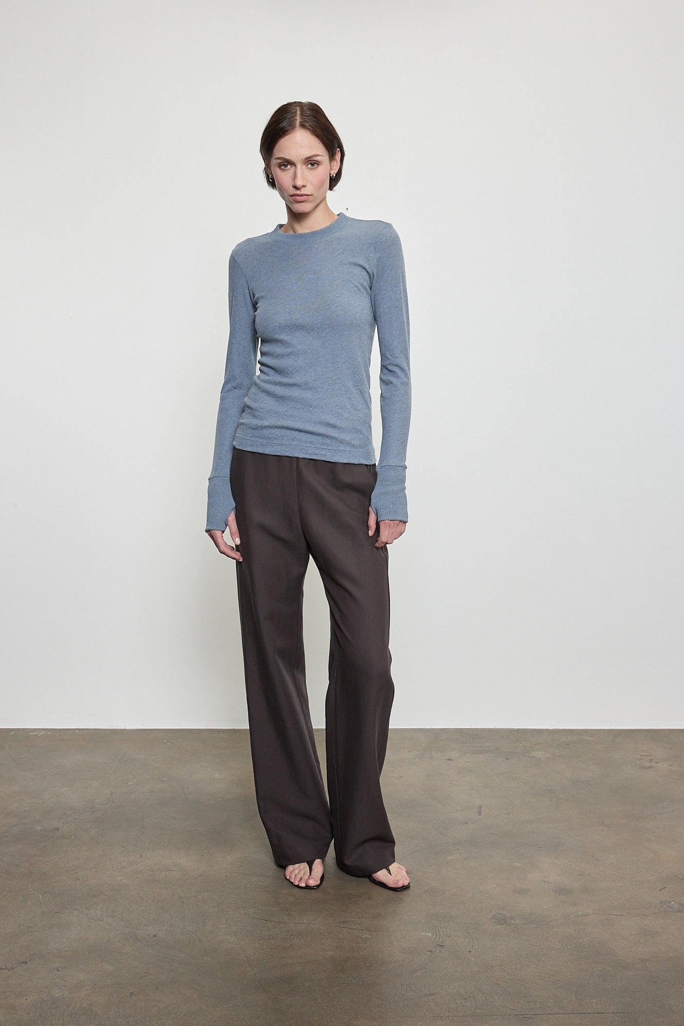 Cashmere Easy Cuffed Crew