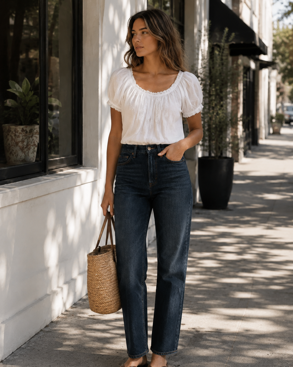 DOEN Frederica Top at Romi Boutique