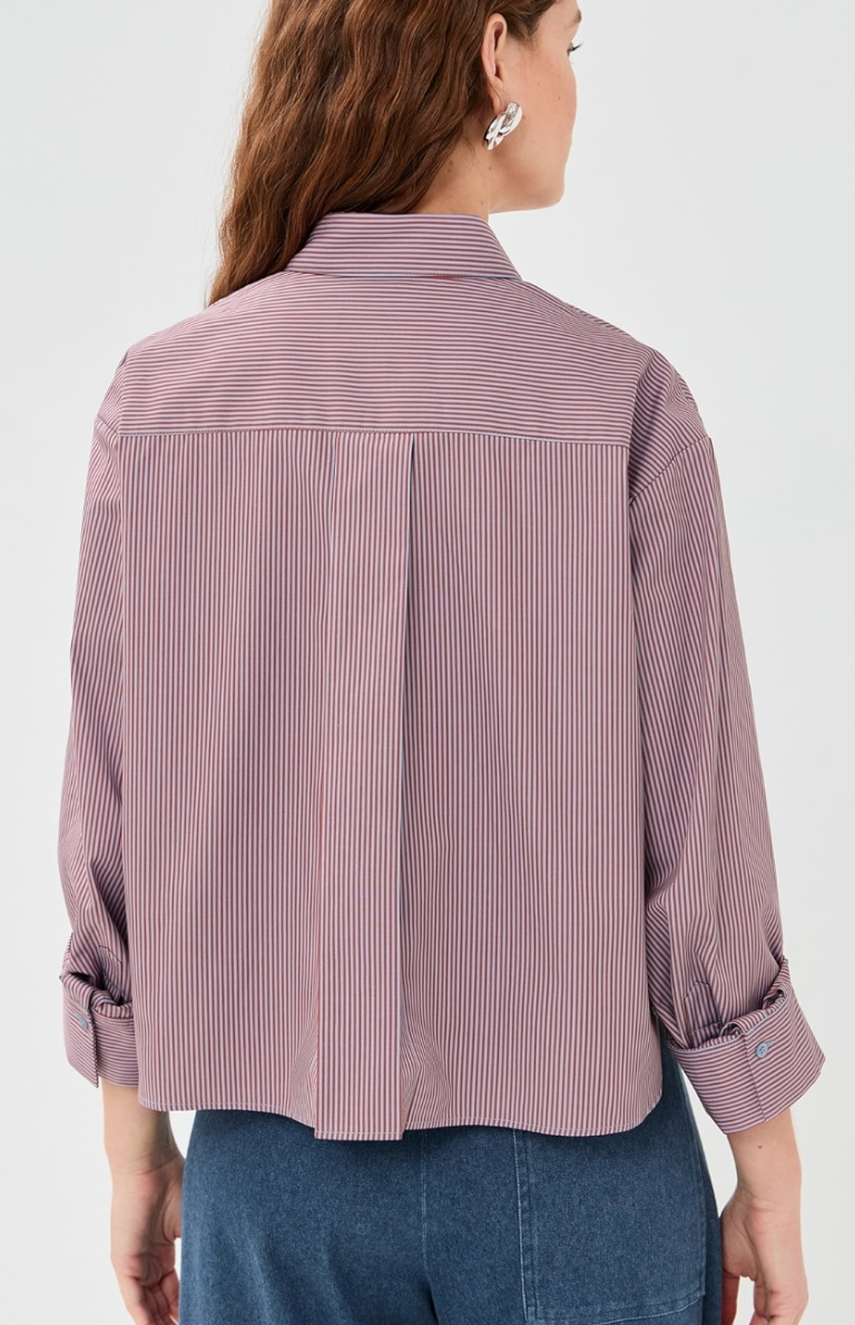 J.D. SHIRT IN RUST BLUE