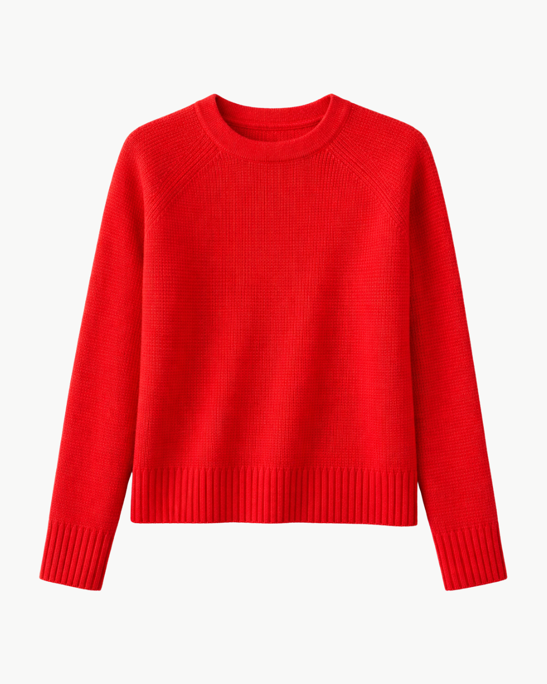 CASHMERE WAFFLE SWEATSHIRT