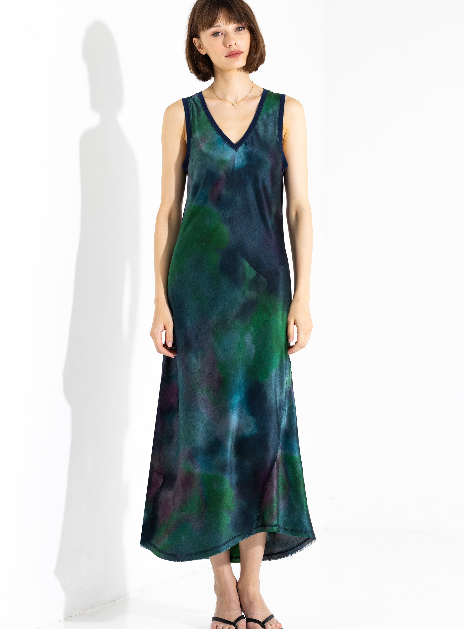 Go Silk GO ON THE BIAS DRESS at Romi Boutique