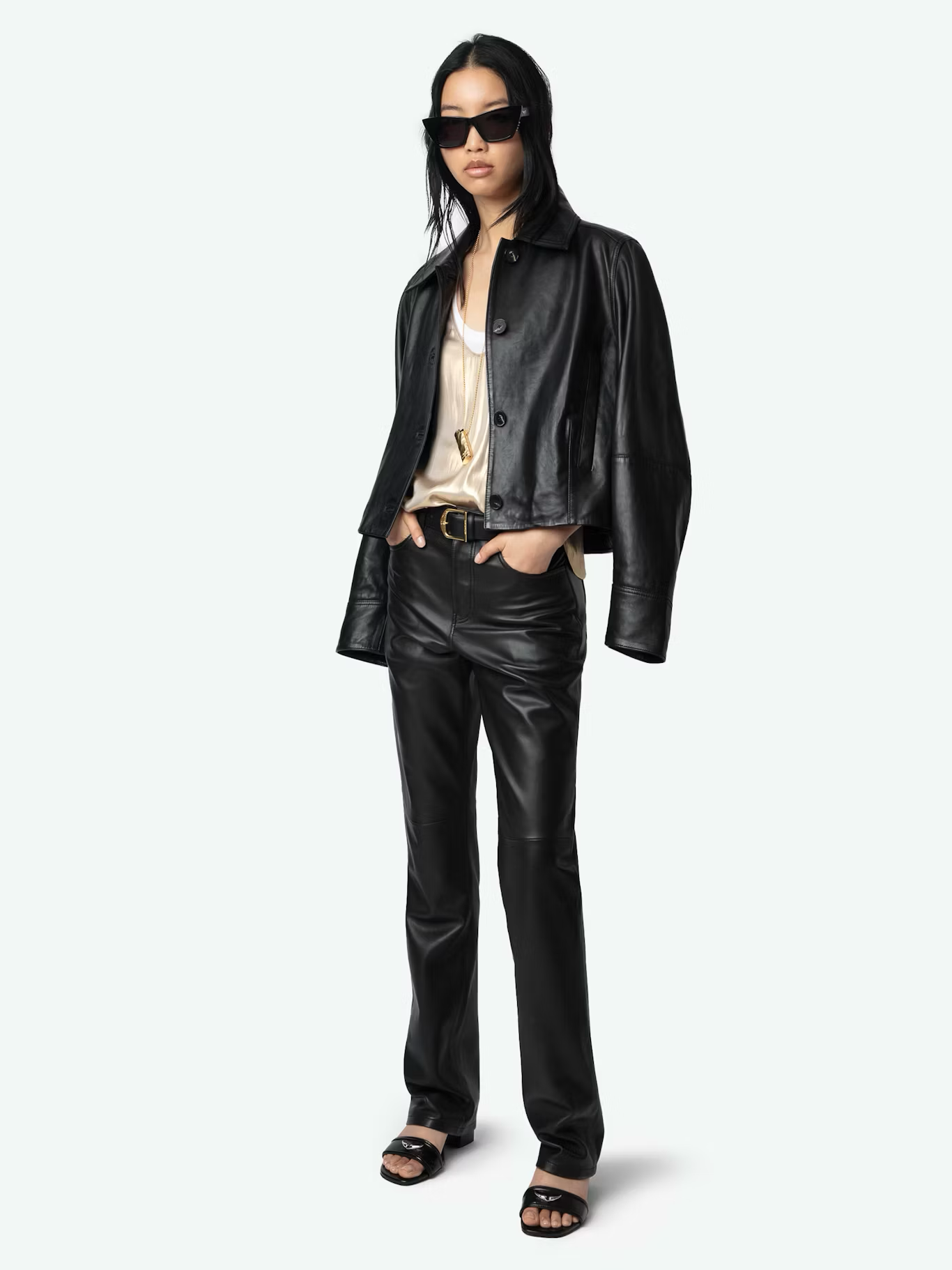 Zadig & Voltaire TARYS SATIN TANK TOP at Romi Boutique