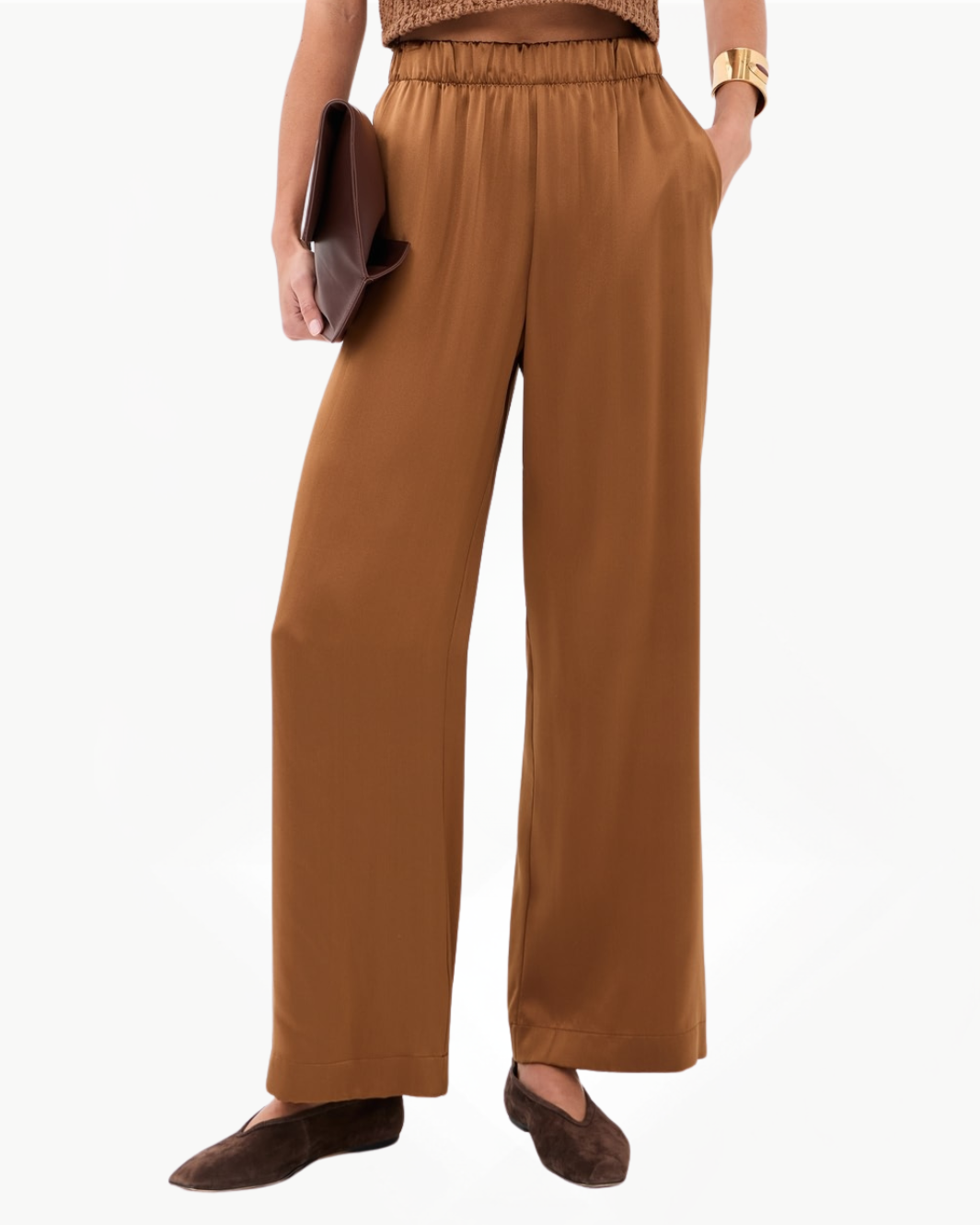 Sablyn BRYNN HIGH RISE PULL ON WIDE LEG PANT at Romi Boutique