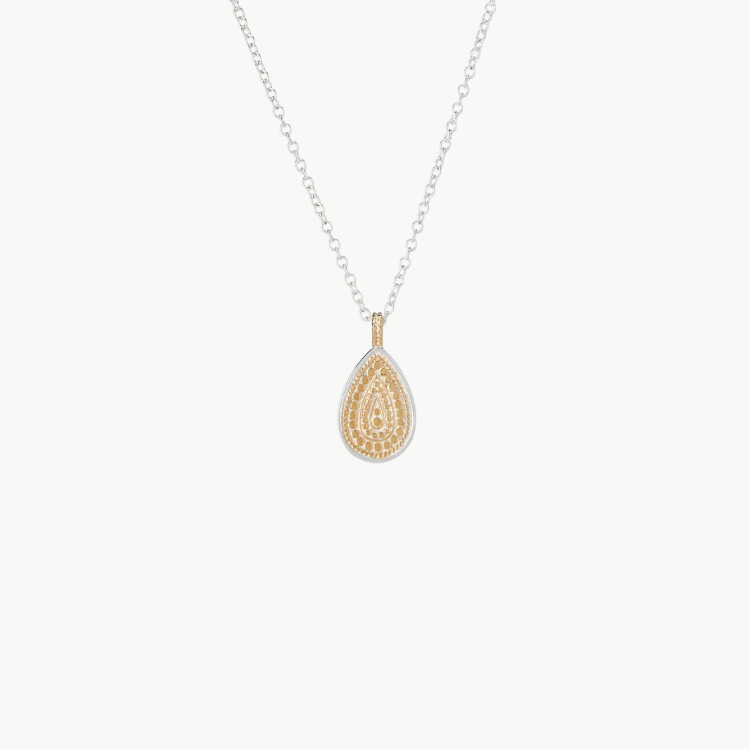 Anna Beck Classic Teardrop Pendant Necklace (Reversible) at Romi Boutique