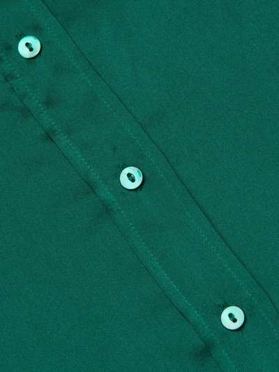 DANI 3/4 SLEEVE BLOUSE IN BOTTLE GREEN