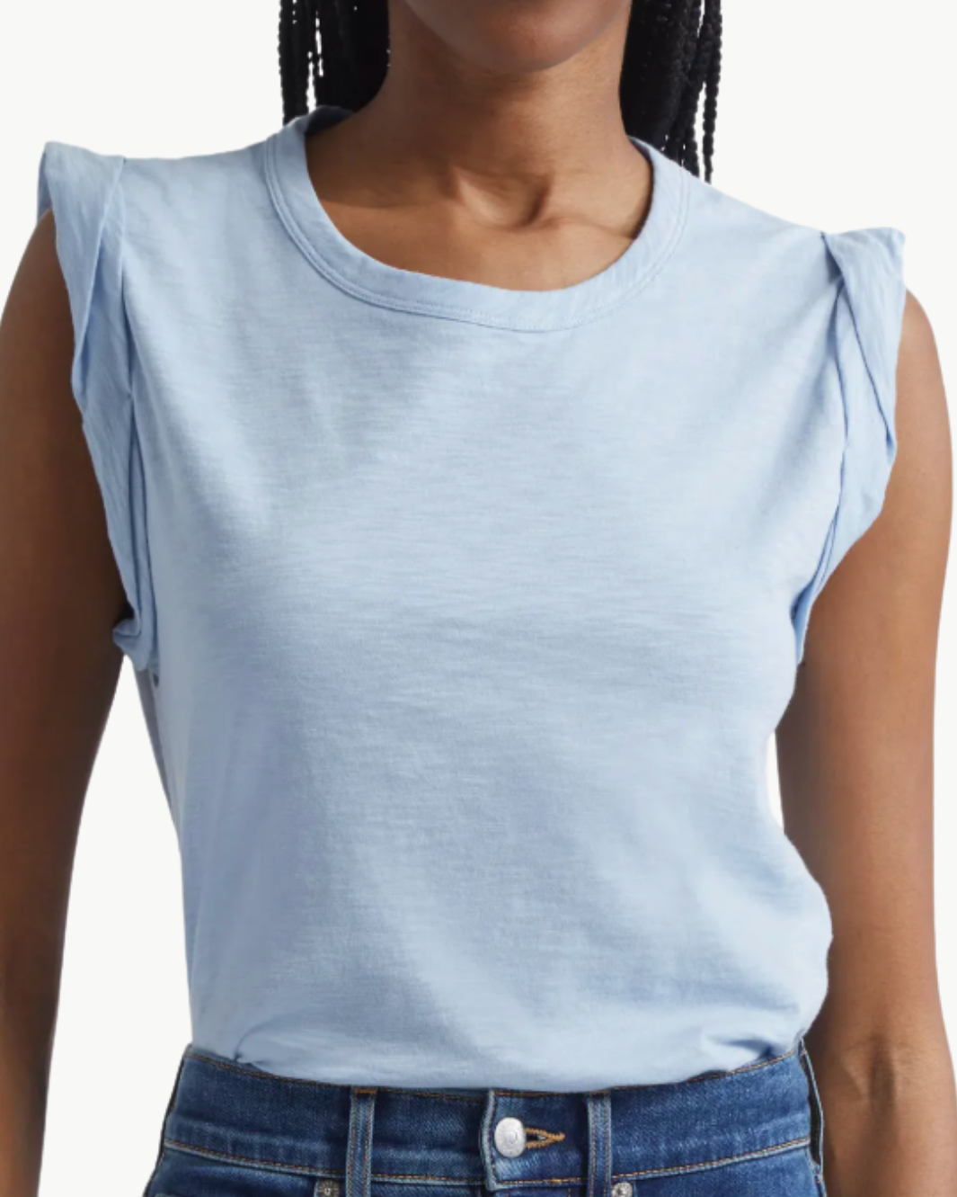 DREE MUSCLE TEE IN BLUEBELL