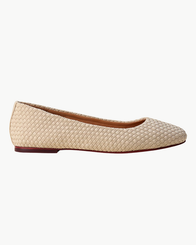 NOMAD BALLET FLAT IN ECRU