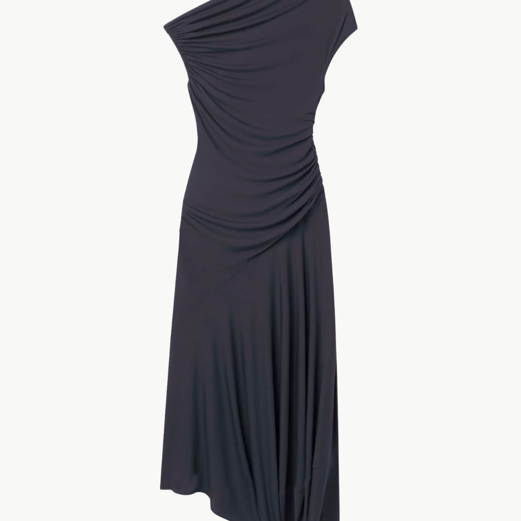 A.L.C Halle One Shoulder Jersey Midi Dress at Romi Boutique