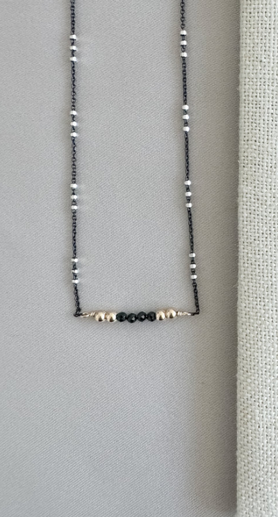OMBRE NECKLACE IN MIX METAL