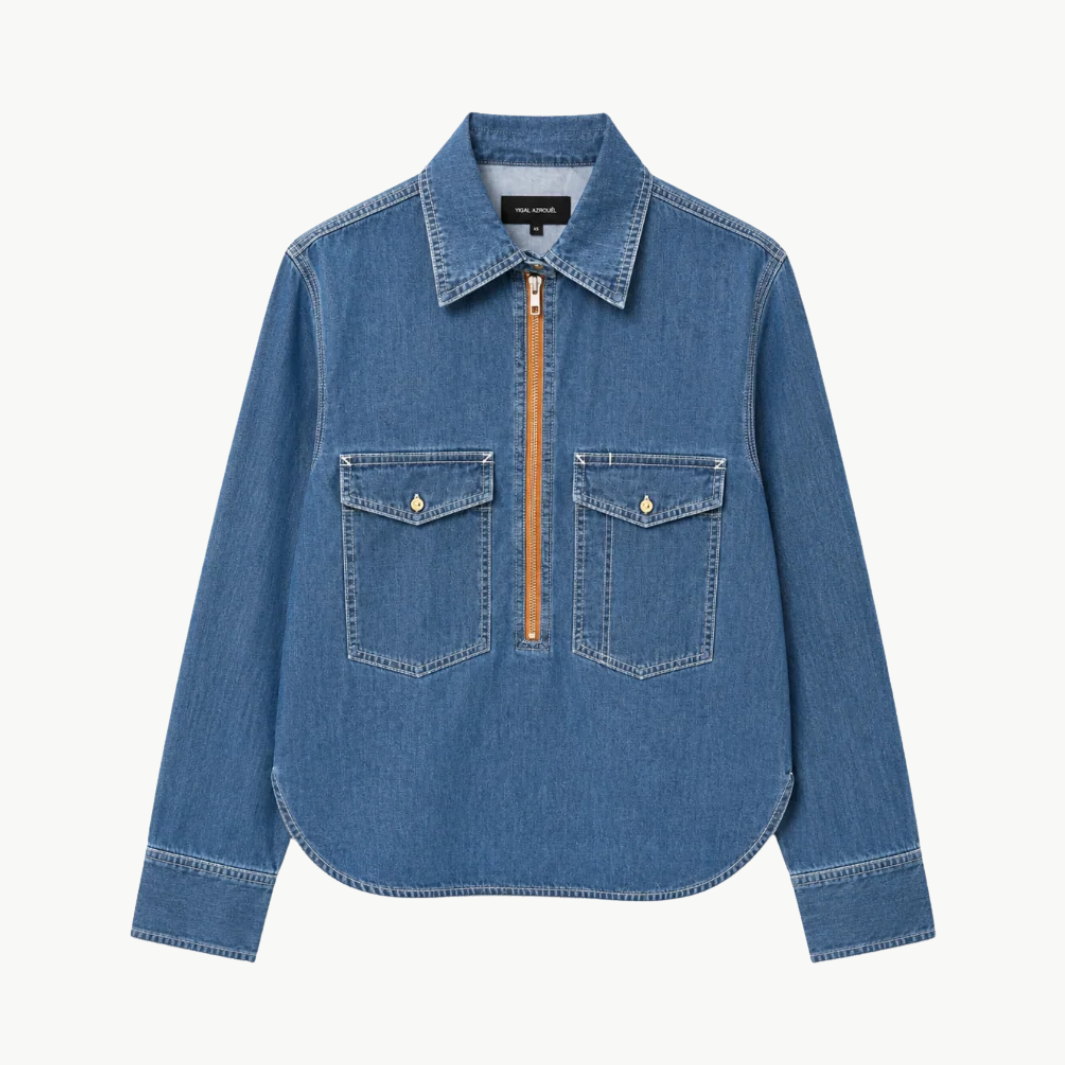 Rose Denim Top