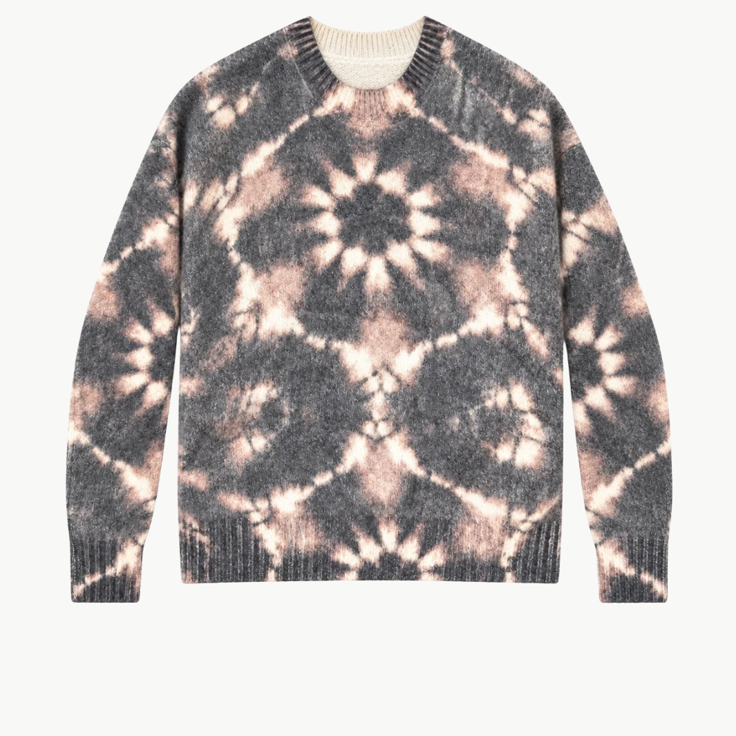 Tie Dye Print Crew