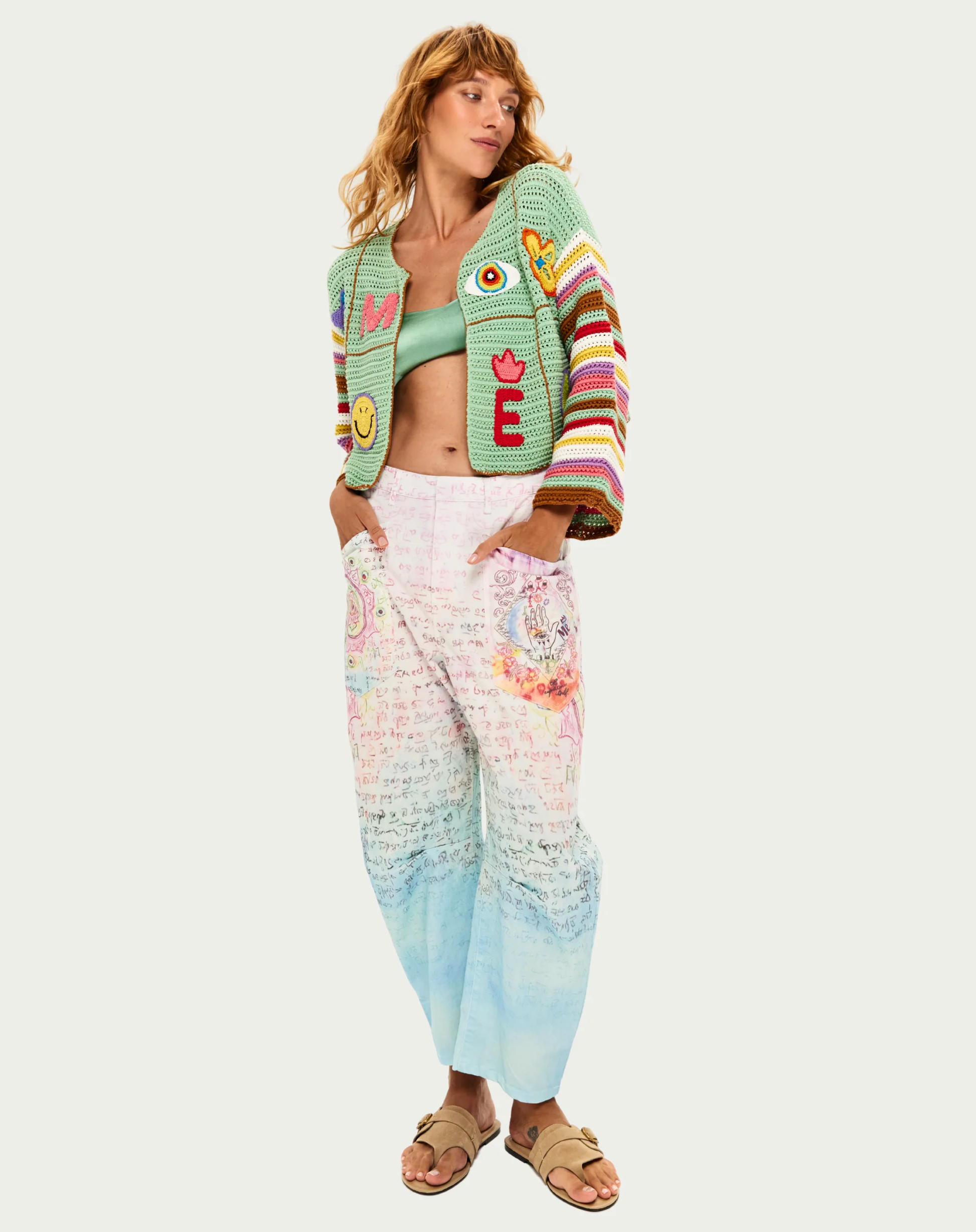 Me369 CALA COTTON BARREL PANTS at Romi Boutique