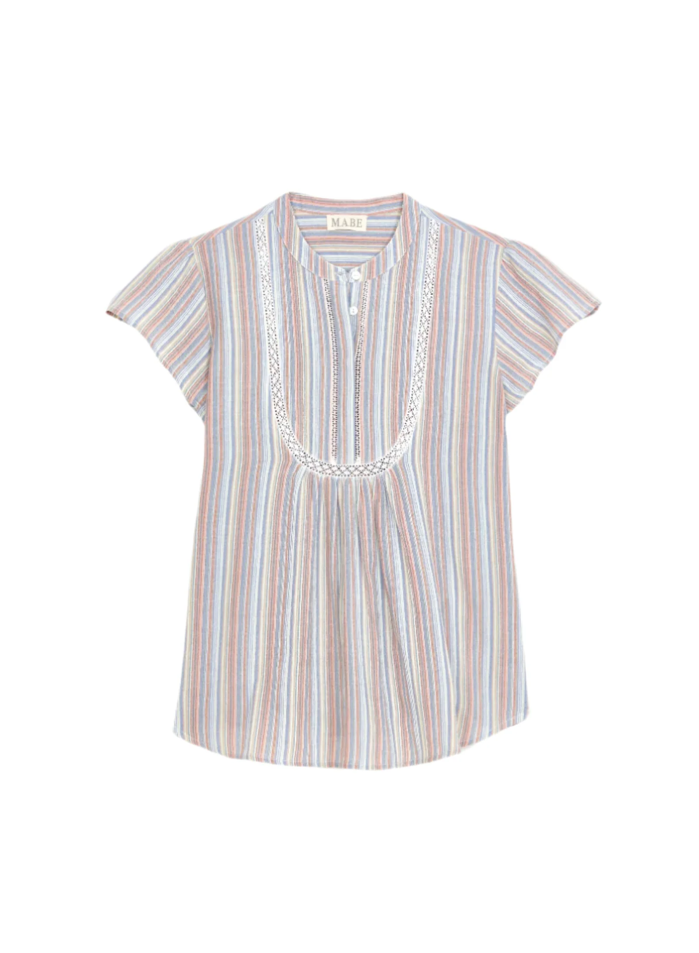 FREYA TOP IN MULTI STRIPE