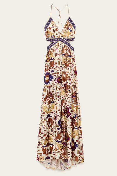 VEALY DRESS IN OFF WHITE