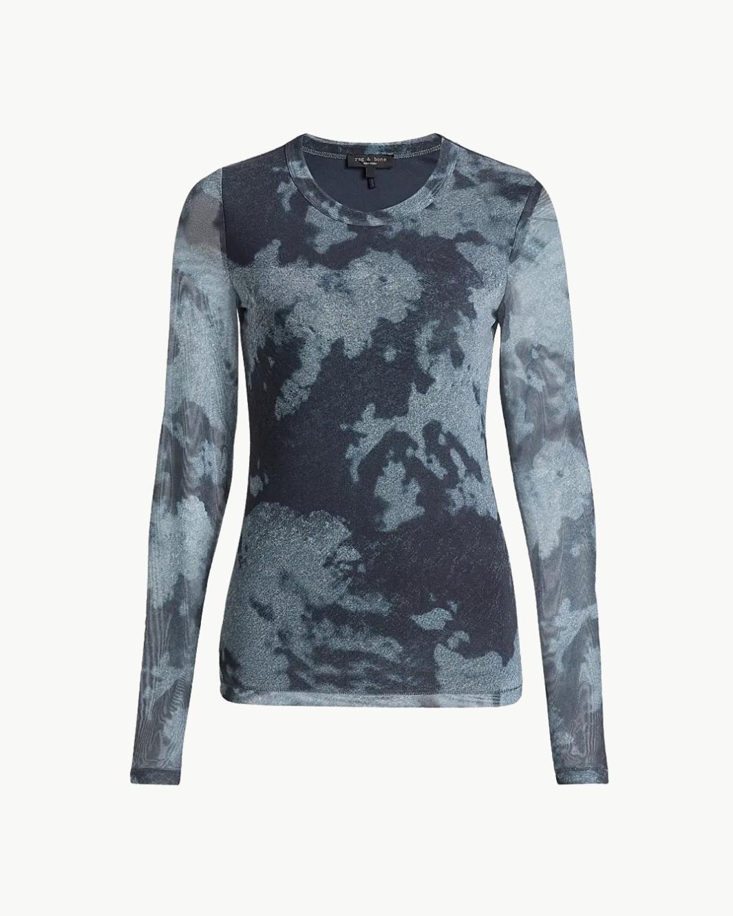 Rag & Bone YANA PRINTED MESH LS TEE at Romi Boutique