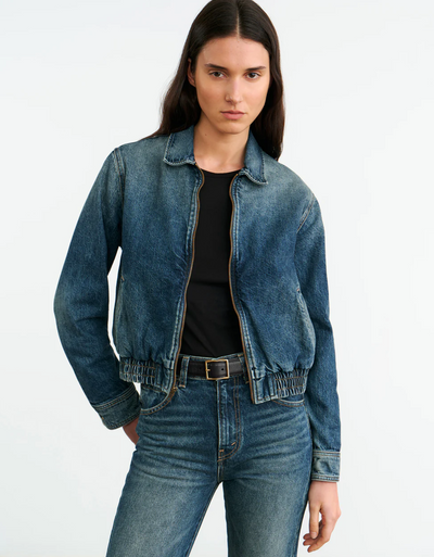 NAJAC DENIM JACKET IN SIMON WASH - Romi Boutique