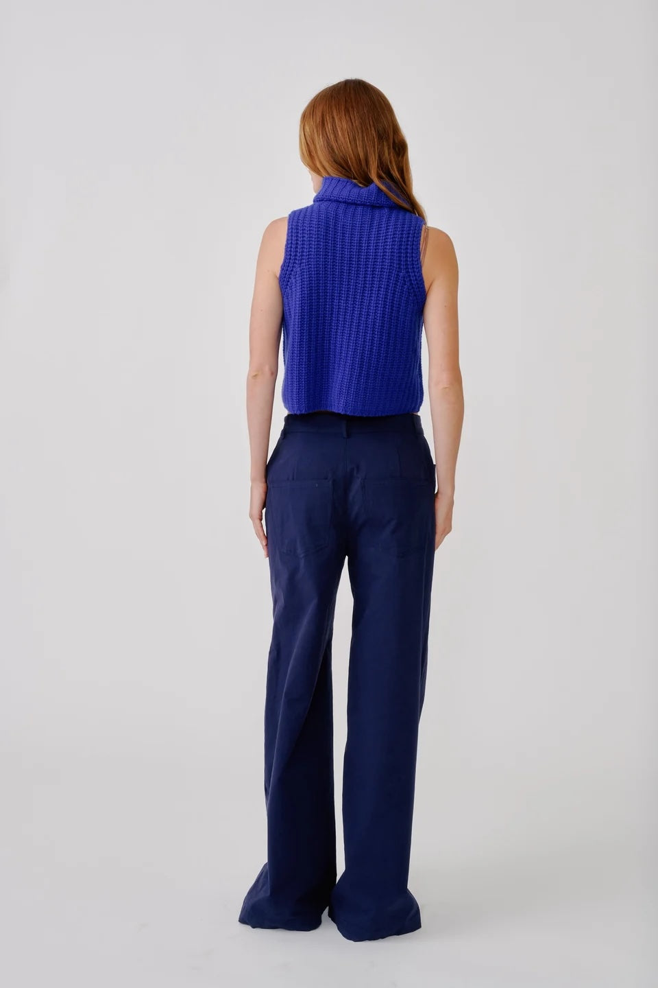 Saige Cropped Cashmere Turtleneck