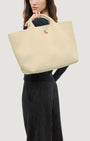 Naghedi ST. BARTHS LARGE TOTE CHERRY at Romi Boutique