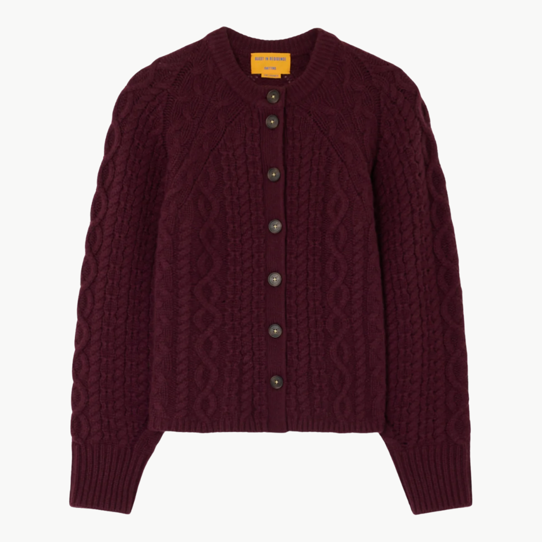 Cable Sculpted Cardigan