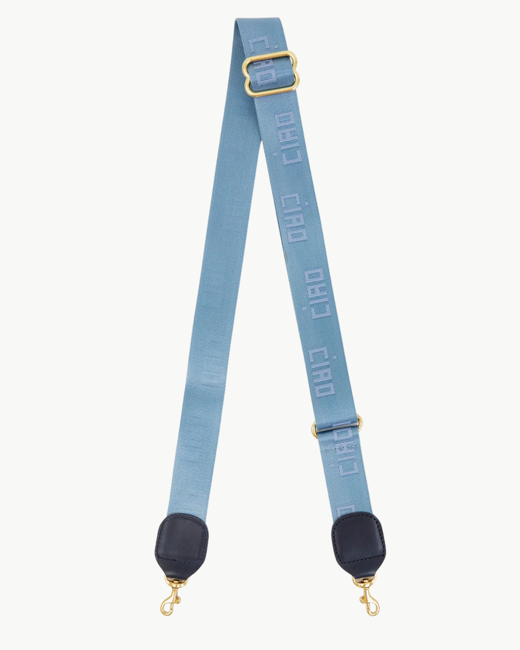 ADJUSTABLE CROSSBODY STRAP IN CHAMBRAY W/ TONAL CIAO - Romi Boutique