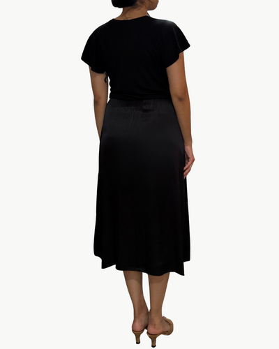 MERYL MIDI DRESS IN BLACK - Romi Boutique