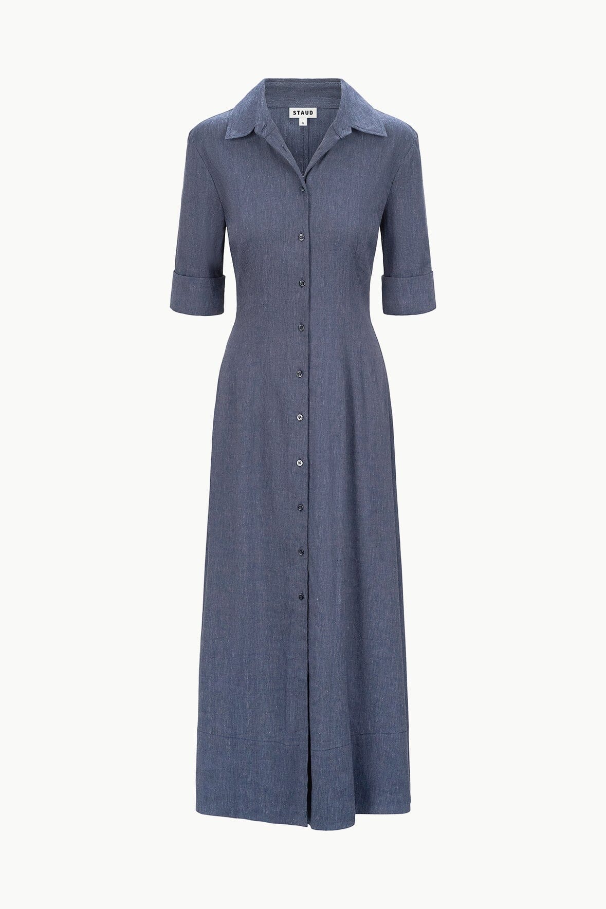 JOAN LINEN DRESS IN CHAMBRAY