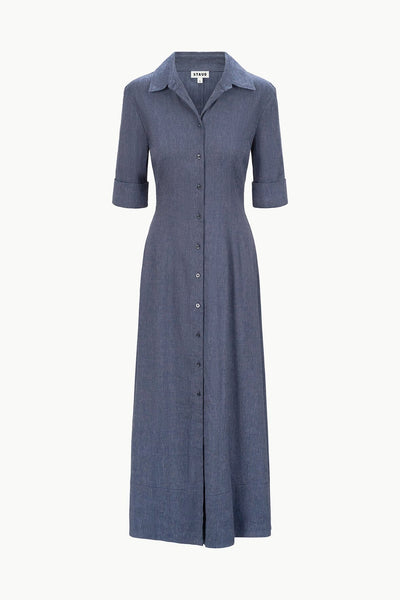 JOAN LINEN DRESS IN CHAMBRAY