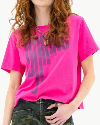 SHRUNKEN BOY TEE IN PINK BORING