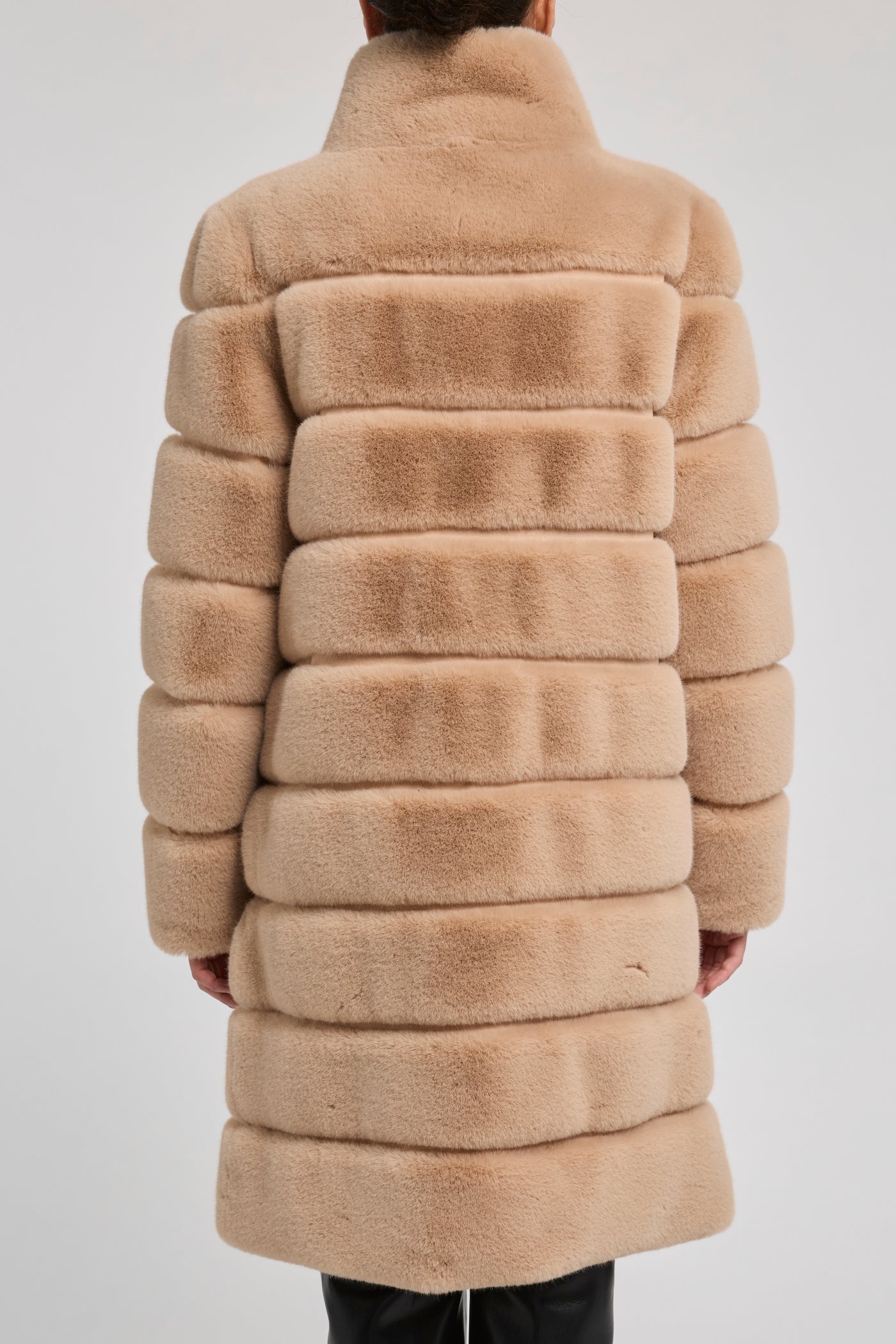 CHRISTIE FAUX FUR COAT IN BEIGE