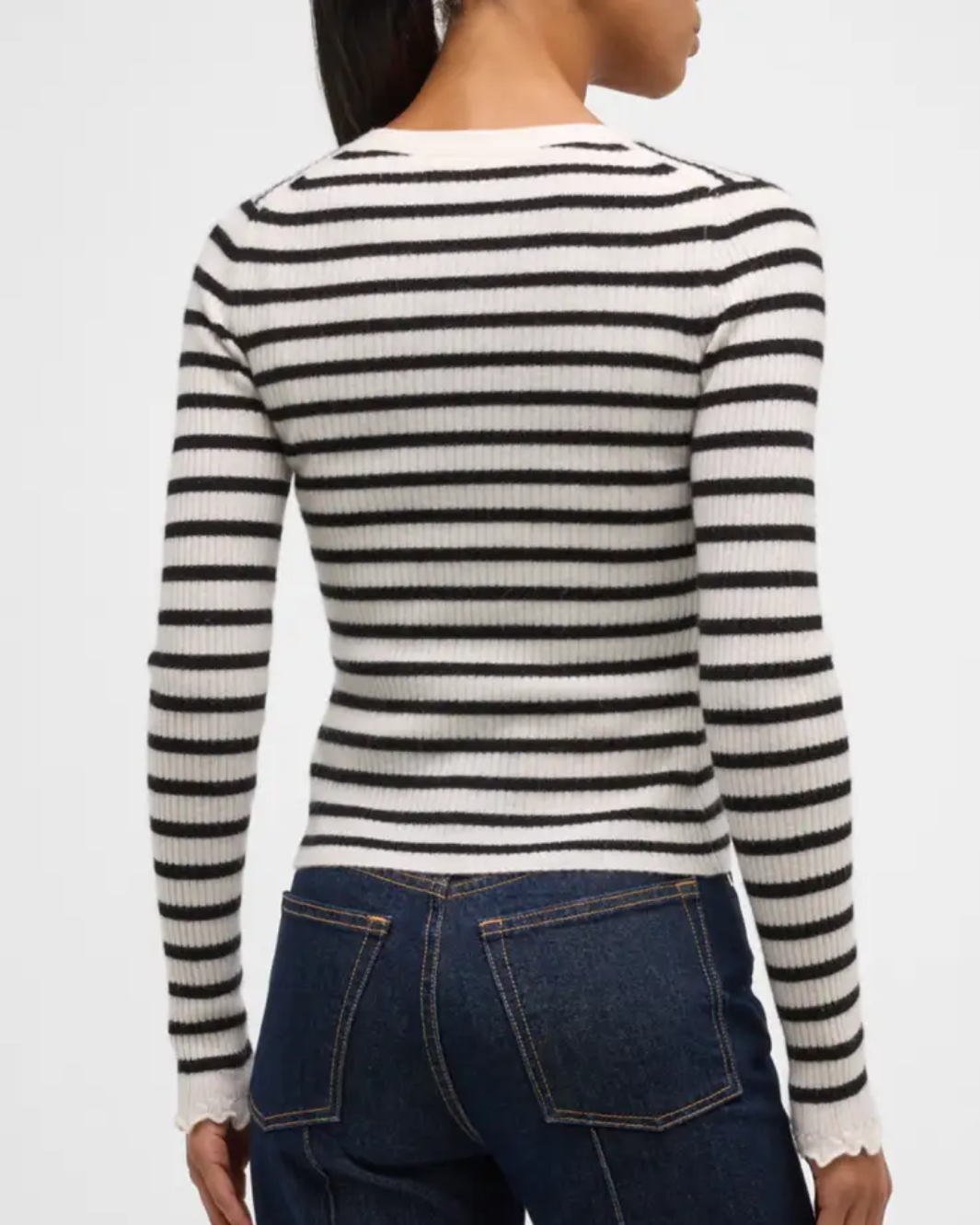 AERIS CARDIGAN IN NOIR STRIPE